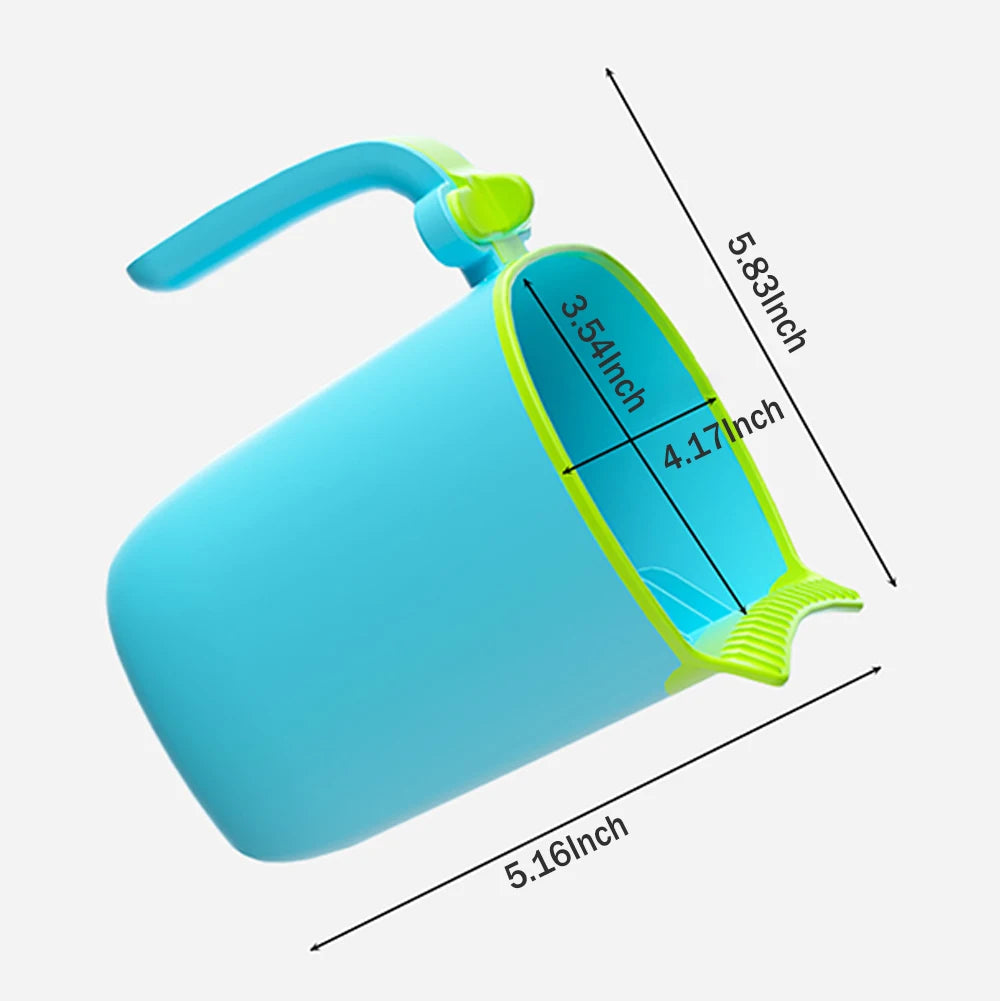 Baby Bath Rinse Cup Newborn Baby Shower Spoons Child Washing Hair Cup for Bathing Kids Bath Tool