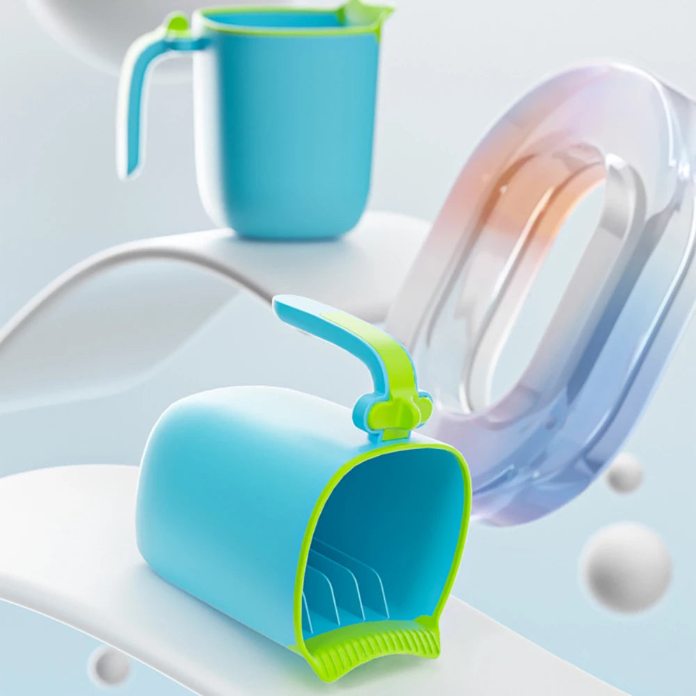 Baby Bath Rinse Cup Newborn Baby Shower Spoons Child Washing Hair Cup for Bathing Kids Bath Tool