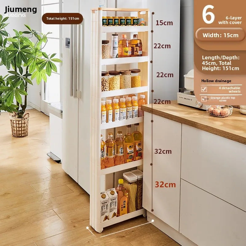 Narrow Kitchen Frie elf Home Storage Organizer Plastic Wall Maximizing Utilization Ra elf