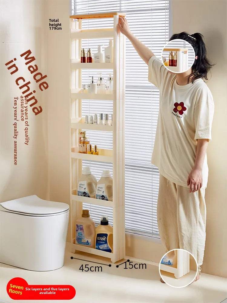 Narrow Kitchen Frie elf Home Storage Organizer Plastic Wall Maximizing Utilization Ra elf