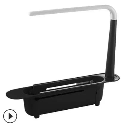 Kitchen Organizer Dish Drainer Telescopic Sink Racks Soap Sponge Holder Towel Stand Sink Shelf Tray Kitchen Storage