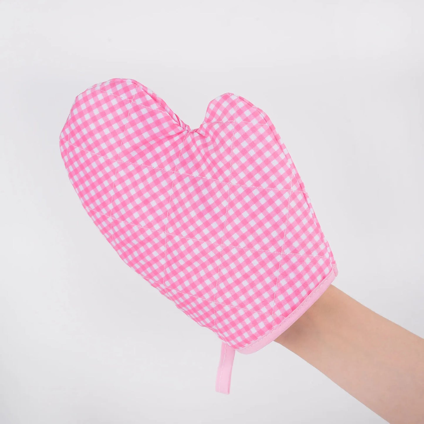 Play The Role Of A Family Dress Up In The Kitchen Cook Set Baked Checkered Apron Toy