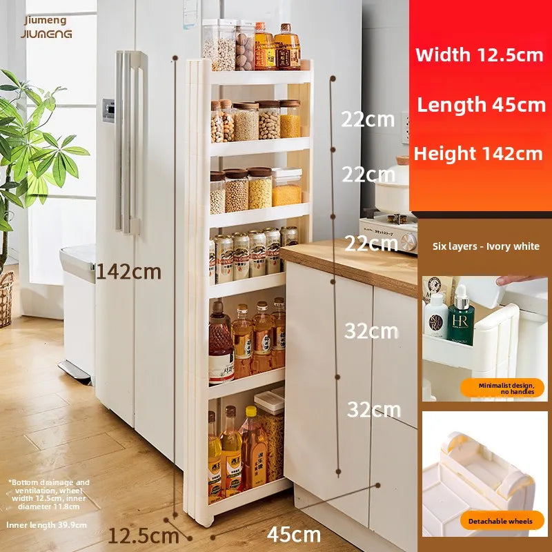 Narrow Kitchen Frie elf Home Storage Organizer Plastic Wall Maximizing Utilization Ra elf
