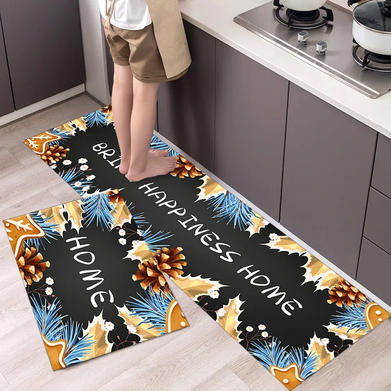Kitchen Mat Floor Carpet Fashion Simple Nordic Style House Hold Long Strip Door Modern Home Decor