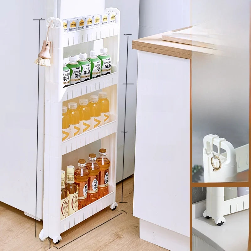 Narrow Kitchen Frie elf Home Storage Organizer Plastic Wall Maximizing Utilization Ra elf
