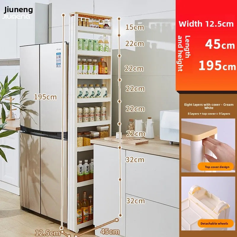 Narrow Kitchen Frie elf Home Storage Organizer Plastic Wall Maximizing Utilization Ra elf