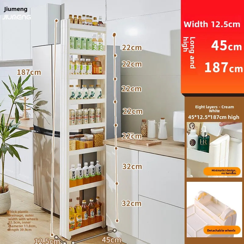 Narrow Kitchen Frie elf Home Storage Organizer Plastic Wall Maximizing Utilization Ra elf