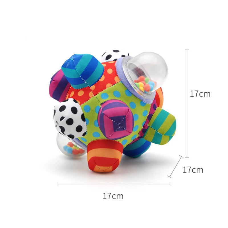 Baby Rattle Toys Ball Baby Toy For Newborn 0-12 Months Stuffed Animals Fabric Rattles Baby HandBell Educational Sensory Toy Gift