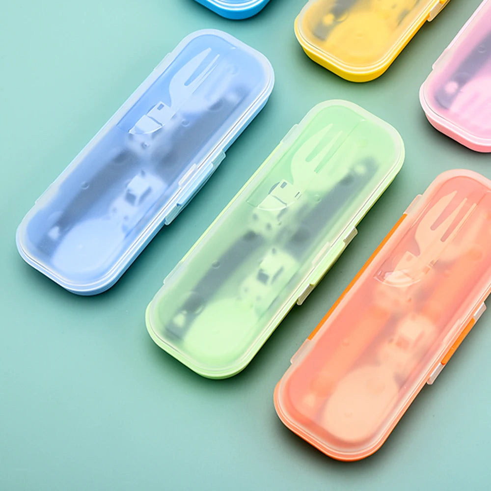 Mother Kids Things for Baby Complementary Feeding Utensils Children's Dishware Babies Cutlery Spoon Tableware Fork Stuff Solid
