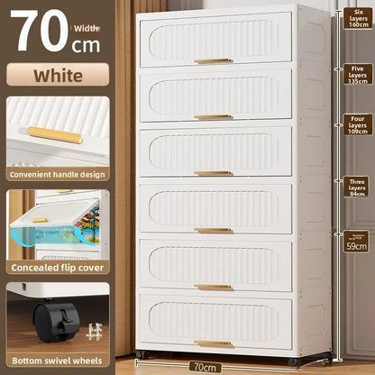 Batoom Kitchen  Storage Cabinet Multi-layer Ra Door Ba Flip Cover Cabinet Wall Mounted Organizer for Clothes Living ...