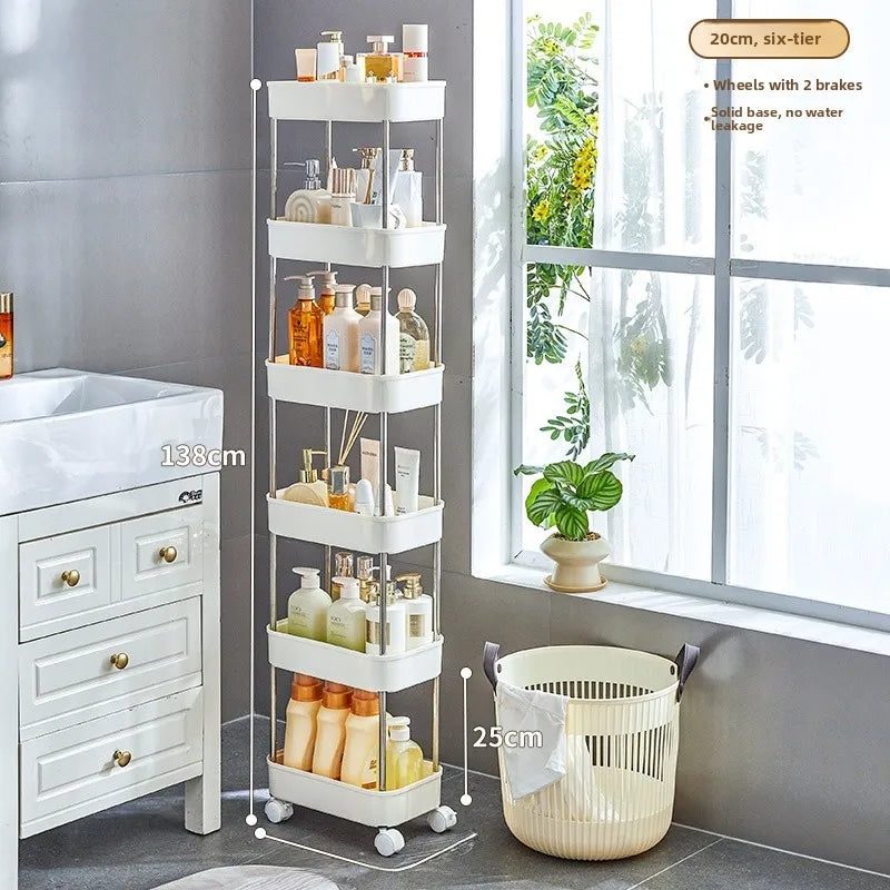 Narrow Kitchen Frie  elf Home Storage Organizer Plastic Wall Maximizing Utilization Ra elf