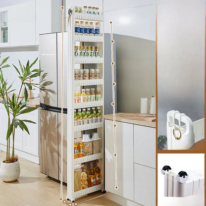 Narrow Kitchen Frie  elf Home Storage Organizer Plastic Wall Maximizing Utilization Ra elf