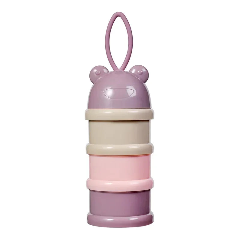 Baby Milk Powder Box, Removable Milk Powder Box Portable Easy To Carry for Toddlers in The Room Light Pink  Snack Container