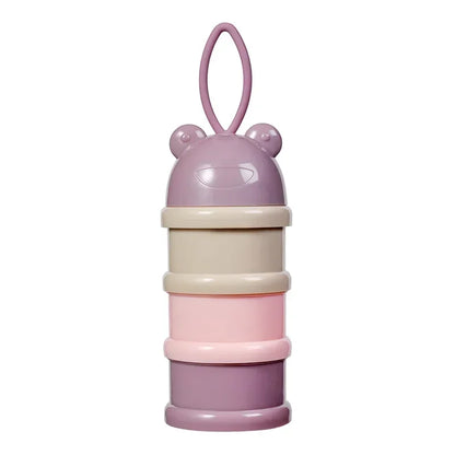 Baby Milk Powder Box, Removable Milk Powder Box Portable Easy To Carry for Toddlers in The Room Light Pink  Snack Container