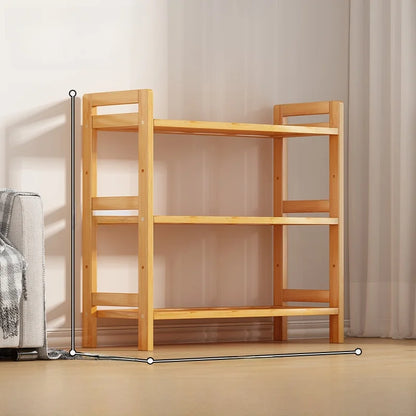Multi-Layer Bamboo Storage Ra Simple Floor-Standing Kitchen elf Wall-Near Small Bookcase Narrow elf for Kitchen Storage