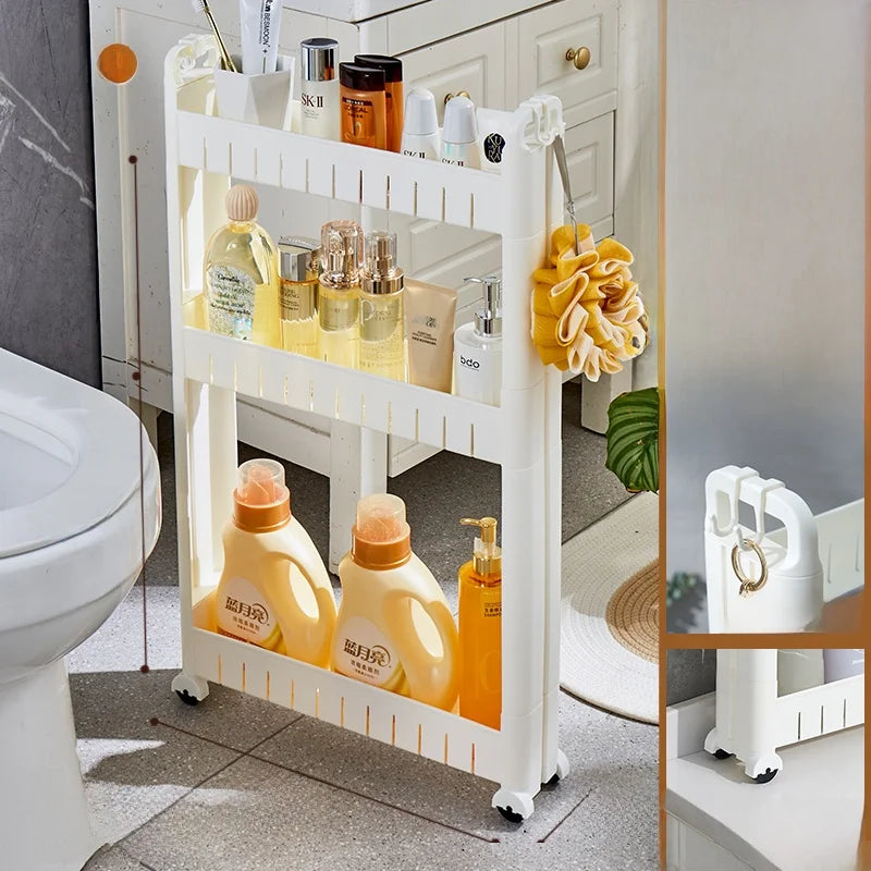 Narrow Kitchen Frie  elf Home Storage Organizer Plastic Wall Maximizing Utilization Ra elf