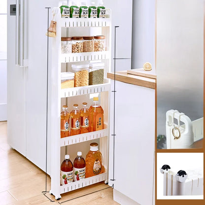 Narrow Kitchen Frie  elf Home Storage Organizer Plastic Wall Maximizing Utilization Ra elf