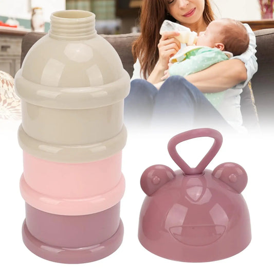 Baby Milk Powder Box, Removable Milk Powder Box Portable Easy To Carry for Toddlers in The Room Light Pink  Snack Container