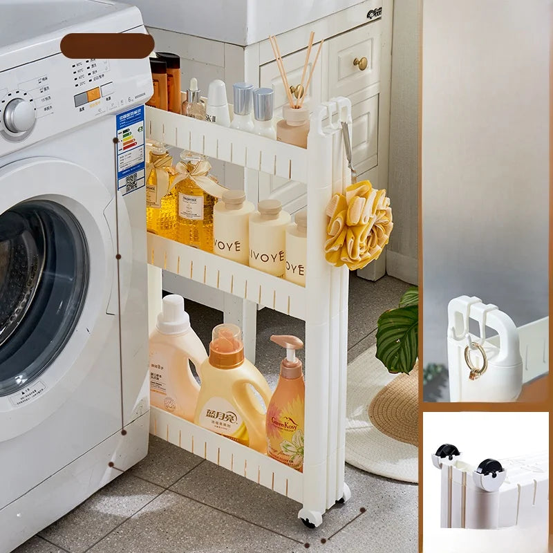 Narrow Kitchen Frie  elf Home Storage Organizer Plastic Wall Maximizing Utilization Ra elf