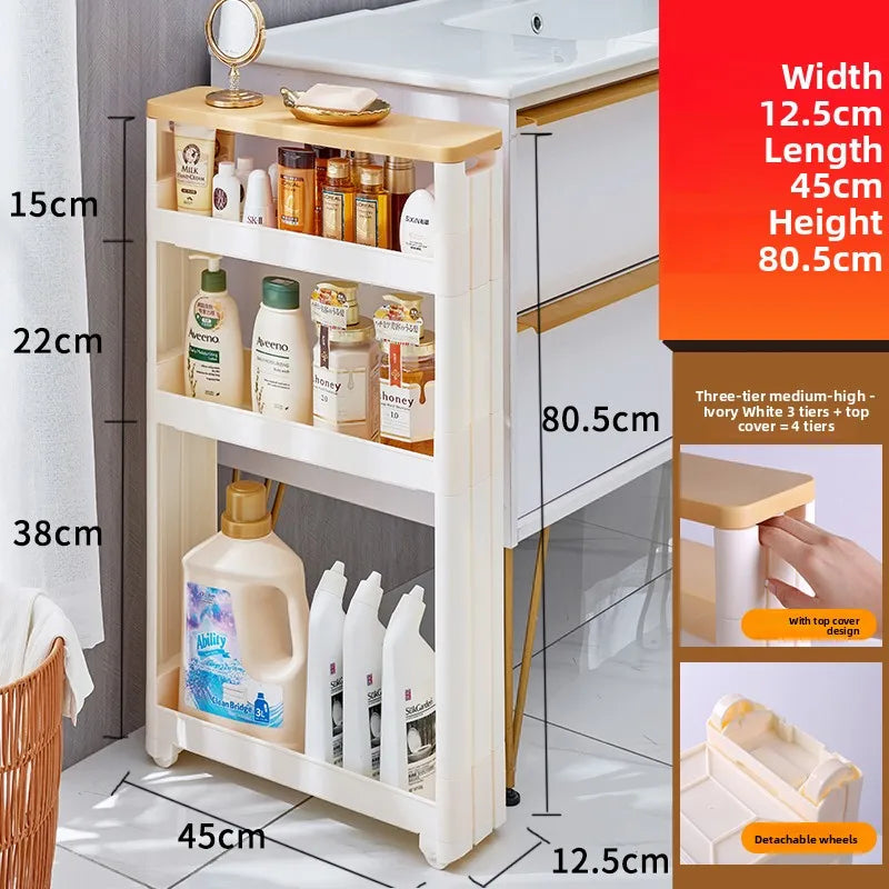 Narrow Kitchen Frie  elf Home Storage Organizer Plastic Wall Maximizing Utilization Ra elf