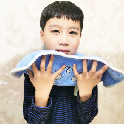 1pc Baby Bibs for Children Washing Face Towel Soft Salive Towel Boys Girls Learning Brushing Teeth Towel for 3 To 8 Years Kids