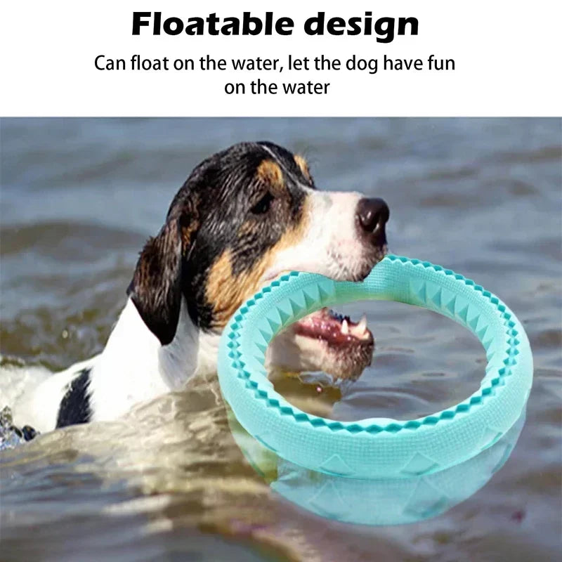 TPR Pet Flying Discs Dog Training Ring Puller Resistant Bite Floating Toy Puppy Outdoor Interactive Game Playing Products Supply