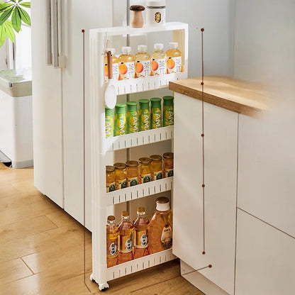 Narrow Kitchen Frie  elf Home Storage Organizer Plastic Wall Maximizing Utilization Ra elf
