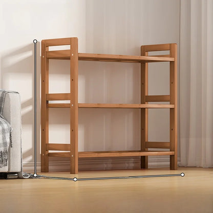 Multi-Layer Bamboo Storage Ra Simple Floor-Standing Kitchen elf Wall-Near Small Bookcase Narrow elf for Kitchen Storage