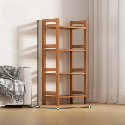 Multi-Layer Bamboo Storage Ra Simple Floor-Standing Kitchen elf Wall-Near Small Bookcase Narrow elf for Kitchen Storage