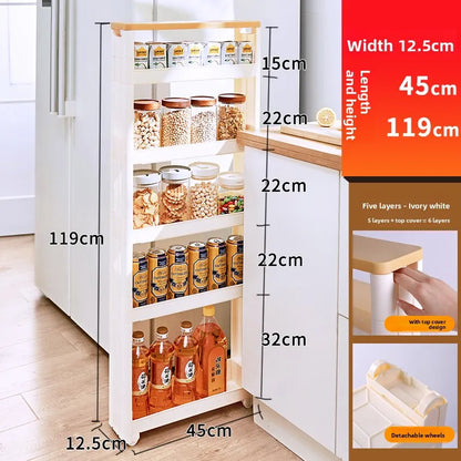 Narrow Kitchen Frie  elf Home Storage Organizer Plastic Wall Maximizing Utilization Ra elf