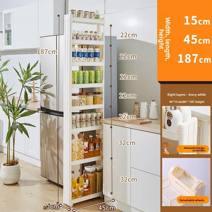 Narrow Kitchen Frie  elf Home Storage Organizer Plastic Wall Maximizing Utilization Ra elf