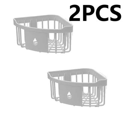 Kitchen Free Hole Shelf Bathroom Bathtub Wall Mounted  Storage Rack Organizer  Accessories Shower  Corner