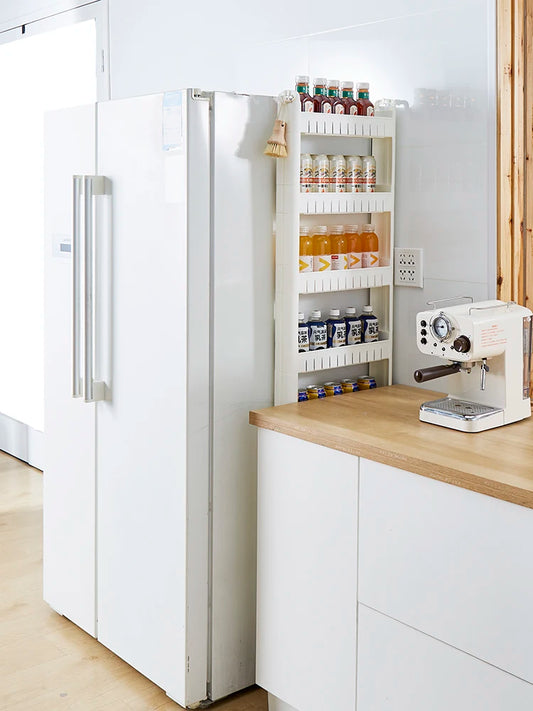 Narrow Kitchen Frie  elf Home Storage Organizer Plastic Wall Maximizing Utilization Ra elf