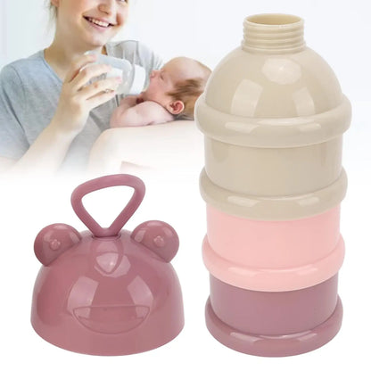 Baby Milk Powder Box, Removable Milk Powder Box Portable Easy To Carry for Toddlers in The Room Light Pink  Snack Container