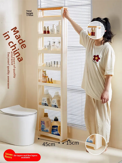 Narrow Kitchen Frie  elf Home Storage Organizer Plastic Wall Maximizing Utilization Ra elf