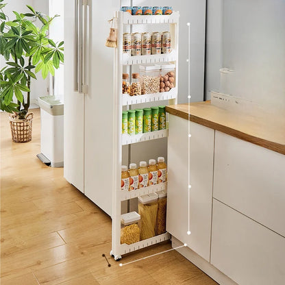 Narrow Kitchen Frie  elf Home Storage Organizer Plastic Wall Maximizing Utilization Ra elf