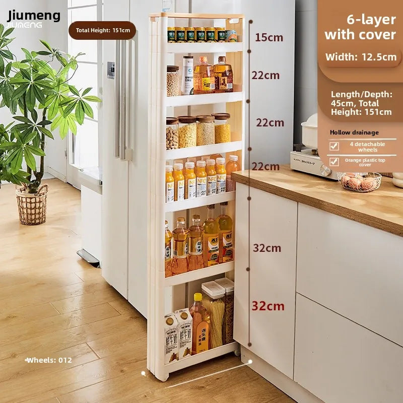 Narrow Kitchen Frie  elf Home Storage Organizer Plastic Wall Maximizing Utilization Ra elf