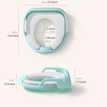 Children's Toilet Seat, Baby Soft Toilet Seat, Portable Baby Toilet Auxiliary