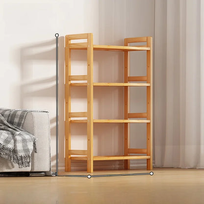 Multi-Layer Bamboo Storage Ra Simple Floor-Standing Kitchen elf Wall-Near Small Bookcase Narrow elf for Kitchen Storage