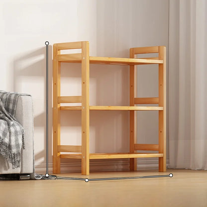 Multi-Layer Bamboo Storage Ra Simple Floor-Standing Kitchen elf Wall-Near Small Bookcase Narrow elf for Kitchen Storage