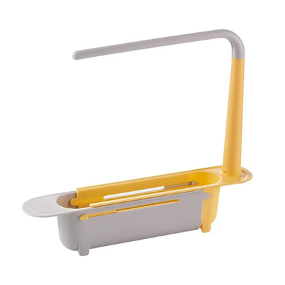 Kitchen Organizer Dish Drainer Telescopic Sink Racks Soap Sponge Holder Towel Stand Sink Shelf Tray Kitchen Storage