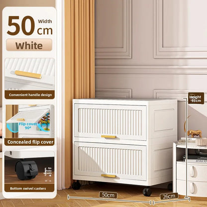 Batoom Kitchen  Storage Cabinet Multi-layer Ra Door Ba Flip Cover Cabinet Wall Mounted Organizer for Clothes Living ...