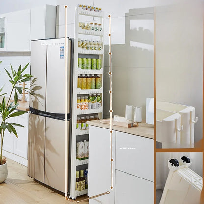 Narrow Kitchen Frie  elf Home Storage Organizer Plastic Wall Maximizing Utilization Ra elf