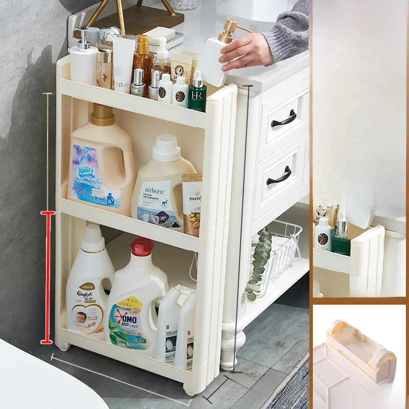 Narrow Kitchen Frie  elf Home Storage Organizer Plastic Wall Maximizing Utilization Ra elf
