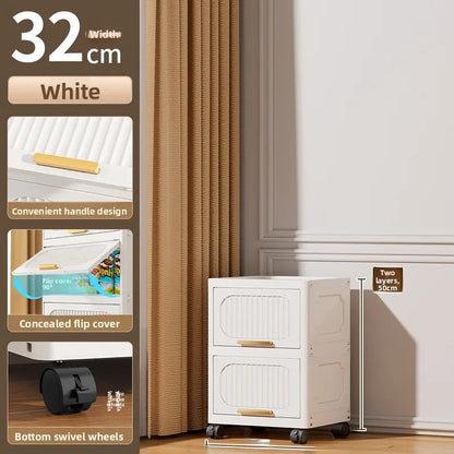 Batoom Kitchen  Storage Cabinet Multi-layer Ra Door Ba Flip Cover Cabinet Wall Mounted Organizer for Clothes Living ...