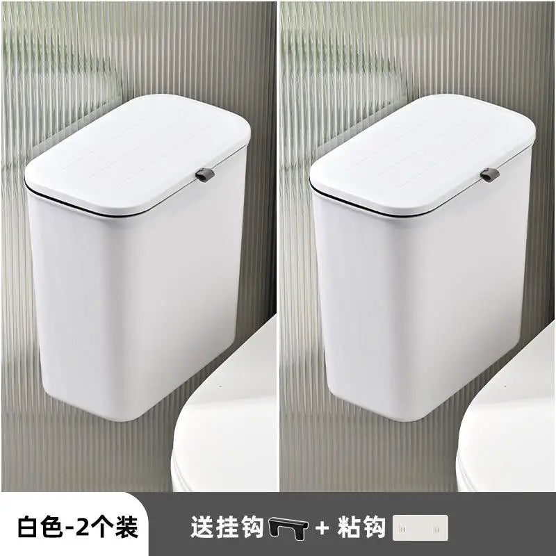 Large Size Wall-Mounted Kitchen Tra Can Living Room Batoom Hanging Waste Paper Basket Food Residue Classin Storage...
