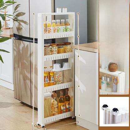 Narrow Kitchen Frie  elf Home Storage Organizer Plastic Wall Maximizing Utilization Ra elf