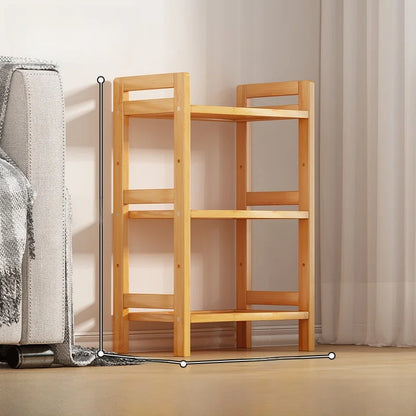 Multi-Layer Bamboo Storage Ra Simple Floor-Standing Kitchen elf Wall-Near Small Bookcase Narrow elf for Kitchen Storage