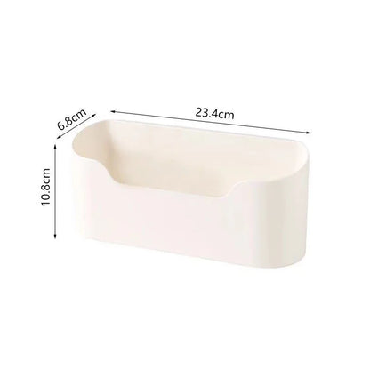 Kitchen Wall-mounted Adhesive Storage Rack Multifunctional Cabinet Door Storage Box Under Sink Drawer Shelf Bathroom Organizer