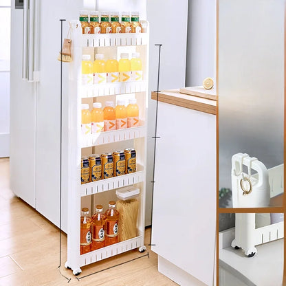 Narrow Kitchen Frie  elf Home Storage Organizer Plastic Wall Maximizing Utilization Ra elf